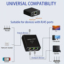 Divisor/switch de Ethernet Gigabit RJ45 de 1 puerto a 2 salidas y 1 puerto a 4 salidas - Switch de red alimentado por USB-C de 1000 Mbps con indicadores LED, Auto-MDIX, compatible con cables categoría 5e/6/7/8 para hogar, escuela, oficina, compartir inte
