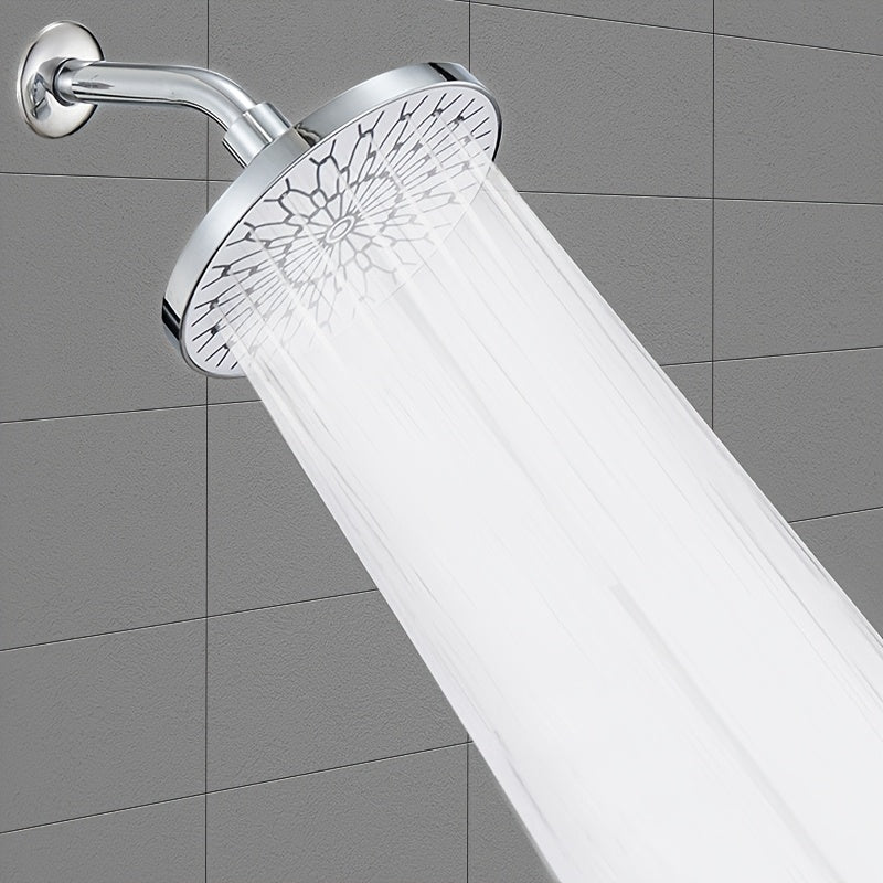 Cabezal de ducha ajustable con articulación de bola giratoria - Alta presión, bajo flujo y alivio de presión para una experiencia de ducha relajante, acabado pulido, montaje en pared, plástico duradero, no necesita electricidad, cabezal de ducha para bañ