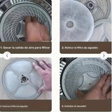 12pcs Filtros de Escape para Secadora - Filtro de Pelusa de Tela para Reemplazo de Secadora, Filtro de Escape Universal para Secadora