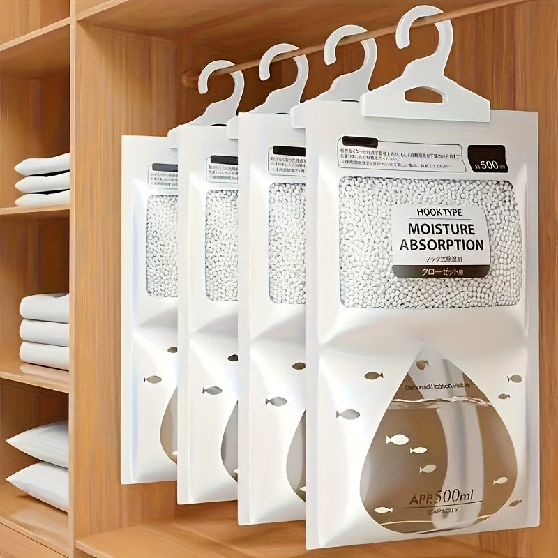 Bolsa absorbente colgante, deshumidificador colgante, desecante, muy adecuado para armario, dormitorio y baño. Una bolsa absorbente eficaz especialmente diseñada para suspensión. Protección contra la humedad en el hogar o residencia universitaria