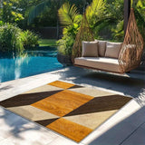 Alfombra de Lujo Antideslizante con Estampado Geométrico Moderno en Terciopelo/852g/m², Diseño Floral - Bajo Pile, Lavable a Máquina, Ideal para Exteriores, Comedor y Camping - Forma Rectangular, Ligera, Tejido de Vellón Grueso