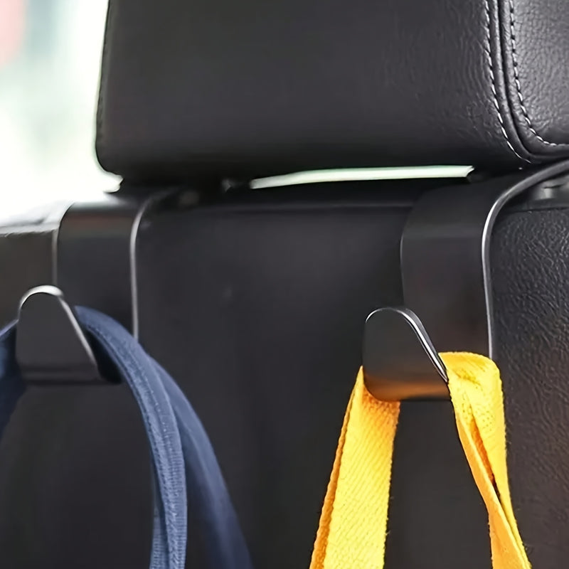 2/4pcs Gancho para Respaldo de Asiento de Coche, Almacenamiento Interior del Coche