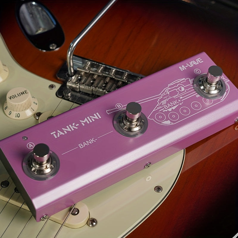 Pedal M-VAVE Tank Mini Multiefecto para Guitarra/Bajo con Soporte IR y OTG, Grabación Integrada, Cabina, Amp, Modulación, Retardo y Reverb