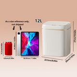 Bote de Basura Inteligente de 1 Pieza con Sensor Infrarrojo, Capacidad de 12L/14L, Alimentado por Batería (Requiere 2 Pilas AA, No Incluidas), Funcionamiento Silencioso, Ideal para Uso en Hogar, Oficina y Escuela, Cubo de Residuos Escolares | Estilo de T