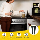 5 piezas de cerrojos para manijas de estufa, tapas de seguridad para manijas de gas para hornos, cerrojos de seguridad para estufas de cocina