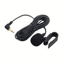 Micrófono De Audio Para Coche 3,5mm Clip Jack Plug Mic Estéreo con externo con cable para auto