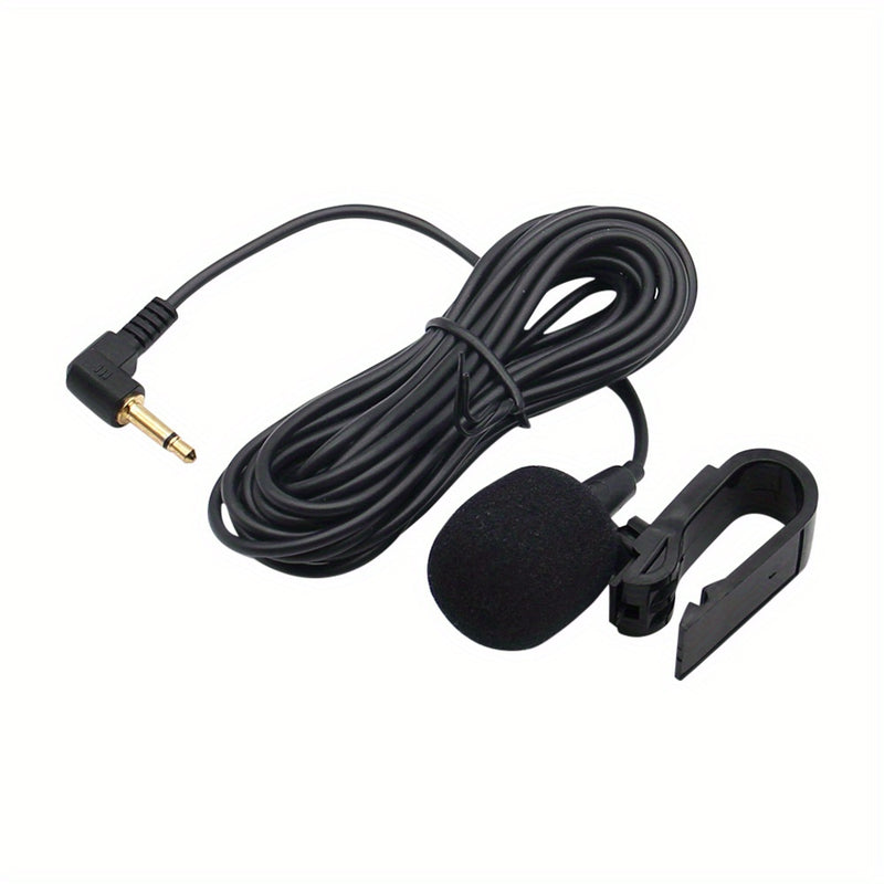 Micrófono De Audio Para Coche 3,5mm Clip Jack Plug Mic Estéreo con externo con cable para auto