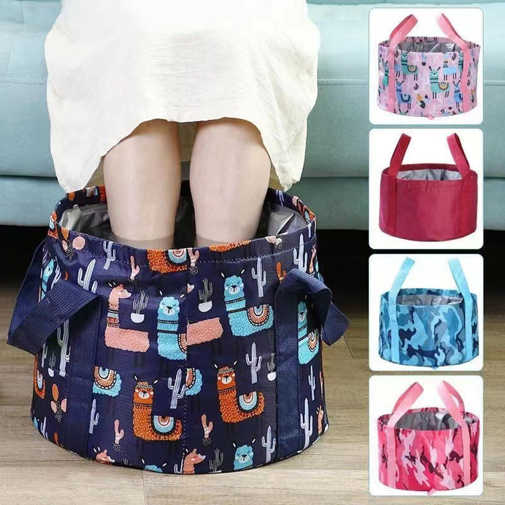 Baño portátil plegable para pies - Material de PVC, ideal para viajes, camping, spa de pies al aire libre y uso multiusos, no necesita energía, baño de pies | Cubo plegable | Baño de pies duradero