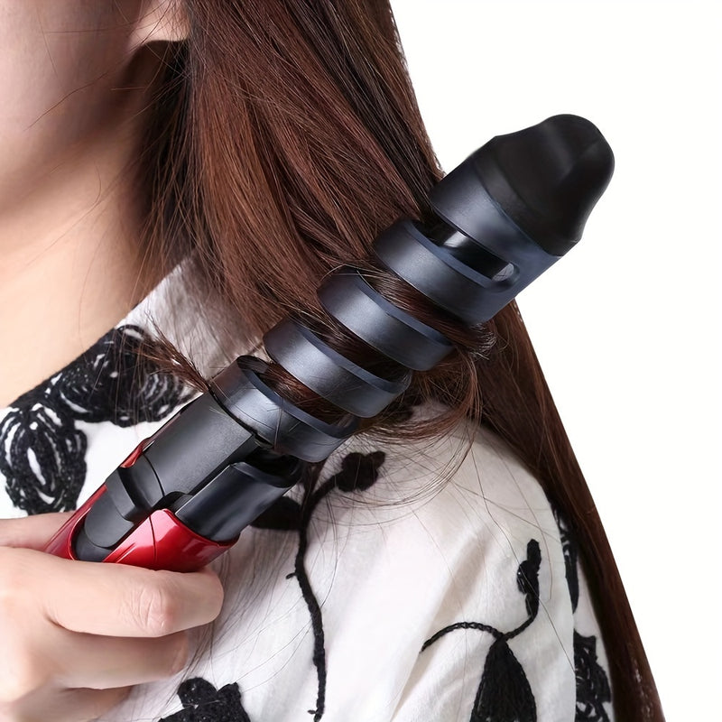 1 rizador de pelo, tenacillas para rizos en espiral, ruleros para ondas, rizos grandes y permanentes, crea rizos, ondas y lazos en tu cabello