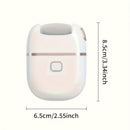 Exfoliador de pies portátil recargable por USB: 2 cabezas de repuesto para pulido de capas gruesas, cuidado fácil para pies secos y agrietados