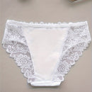 Conjunto de 5 Bragas de Encaje Floral, Bragas Triangulares Cómodas para Mujer con Ribete de Encaje