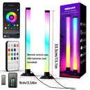 2 barras de luces LED inteligentes NBBUFF para habitación, IC+RGB con control remoto y app, modo de sincronización con música dinámica, alimentación por USB, inalámbricas, cambio de color, regulables, ideales para PC, retroiluminación de TV, salón de mús
