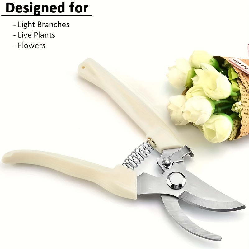 Juego de Tijeras de Podar para Jardín de 1pc/2pcs con Cuchillas Afiladas para Cortar Flores, Recortar Plantas, Bonsái y Recoger Frutas