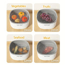 Máquina de lavado de verduras y frutas de estilo cesta inteligente 2025 mejorada - Portátil, alimentada por batería, sin químicos, purificación automática, limpiador de cocina ahorrador de energía, fabricado con material PP duradero, máquina de limpieza