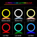 Aro De Luz 33cm Efectos RGB Flash MJ33
