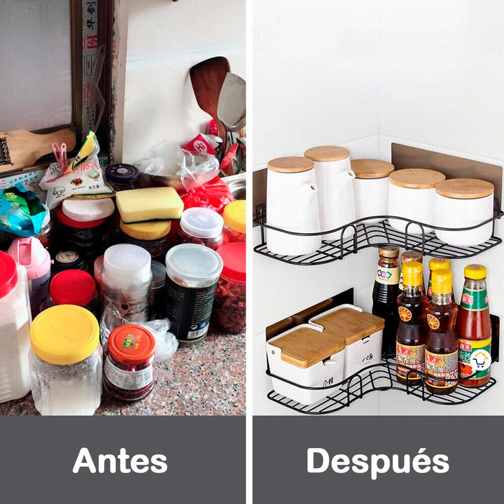 Estante Organizador Pared Adhesivo Baño Cocina 9204