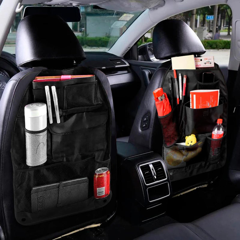 Organizador x2 Para Asiento Trasero Ahorra Espacio Carro Coche CENC-018