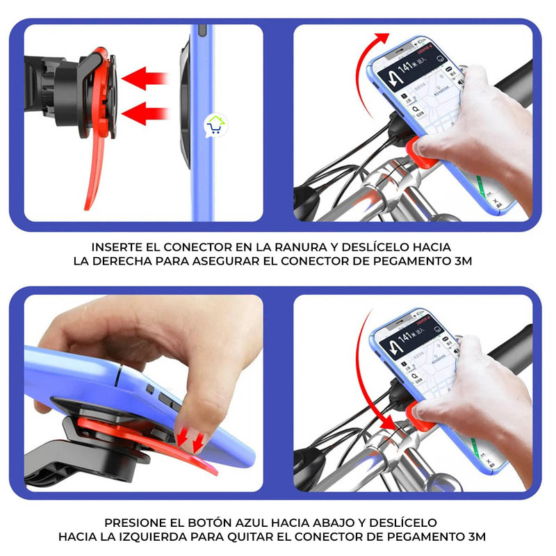 Soporte Celular Universal + GRATIS Sillín Forro Bicicleta Asiento Resistente CFAT14