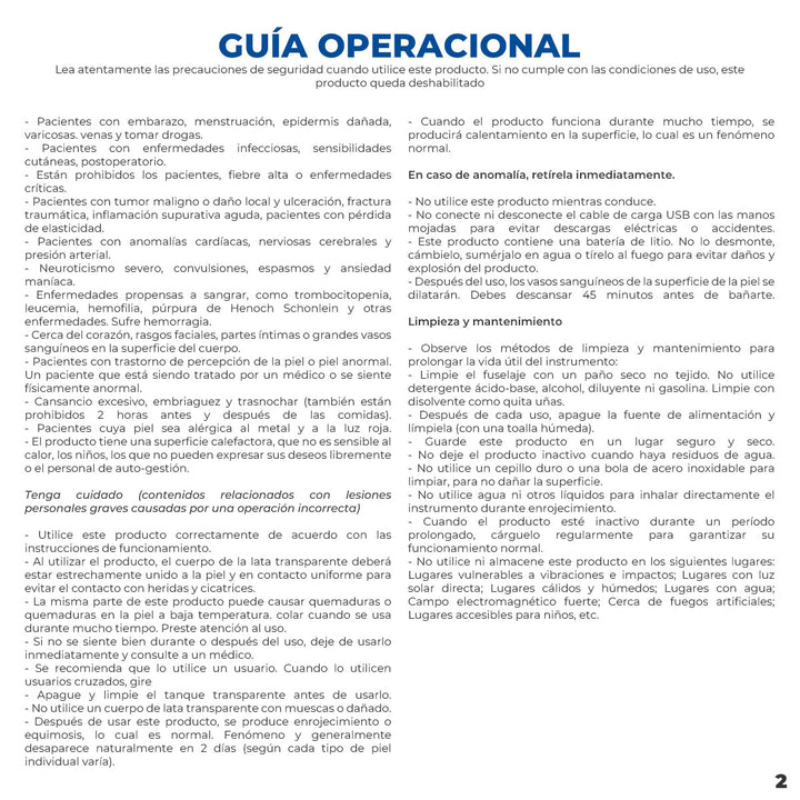 Vacumterapia Eléctrico Terapia Al Vacio Personal Anti Celulitis MA318-5