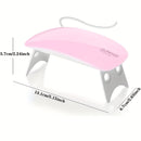 Linterna de secado para uñas - Lámpara portátil USB, diseño compacto para uso doméstico y salón, secado rápido y ergonómica de mano, lámpara para gel