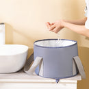 Baño de Pies Portátil y Plegable - Sin Necesidad de Energía, Material PEVA sin Olores para Uso en Casa y Viajes - Diseño Ergonómico con Asas, Relajación Unisex para Hombres y Mujeres, Bañera de Spa Compacta, Bolsillo Colgante para Almacenamiento, Rutina