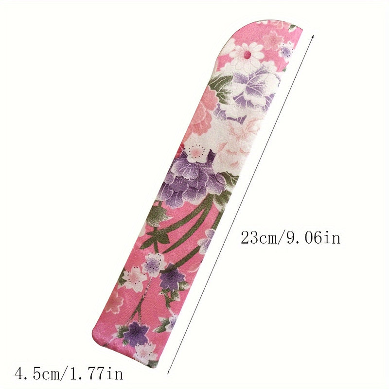 Bolsas de almacenamiento para abanicos de tela de seda con diseños florales - Rectangulares, no impermeables, ideales para la organización de artesanías y manualidades, bolsas de accesorios de manualidades | Bolsas con diseños florales | Bolsas de tela d