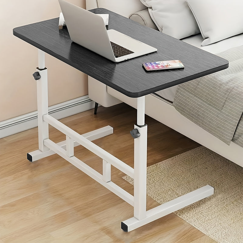 Escritorio elevable de oficina: superficie amplia, altura ajustable para alternar tareas y almacenamiento de libros o decoraciones, manteniendo el espacio ordenado