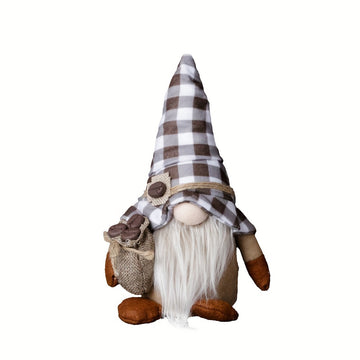 1/2pcs Adornos de Muñecos de Café, Decoraciones de Pierna Colgante con Gorro de Chef, Muñeco de Café de Mano, Gnomos de Granos de Café, Decoraciones para el Hogar, Suministros para Fiestas en Ventanas