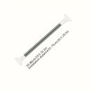 1 pieza de barra de cortina de ducha telescópica de acero inoxidable con tapas de plástico blanco - Barra extendible de metal y plástico sin taladro para ducha, armario, ventana, estante de toallas - Accesorio de hogar montado en la pared, accesorios de