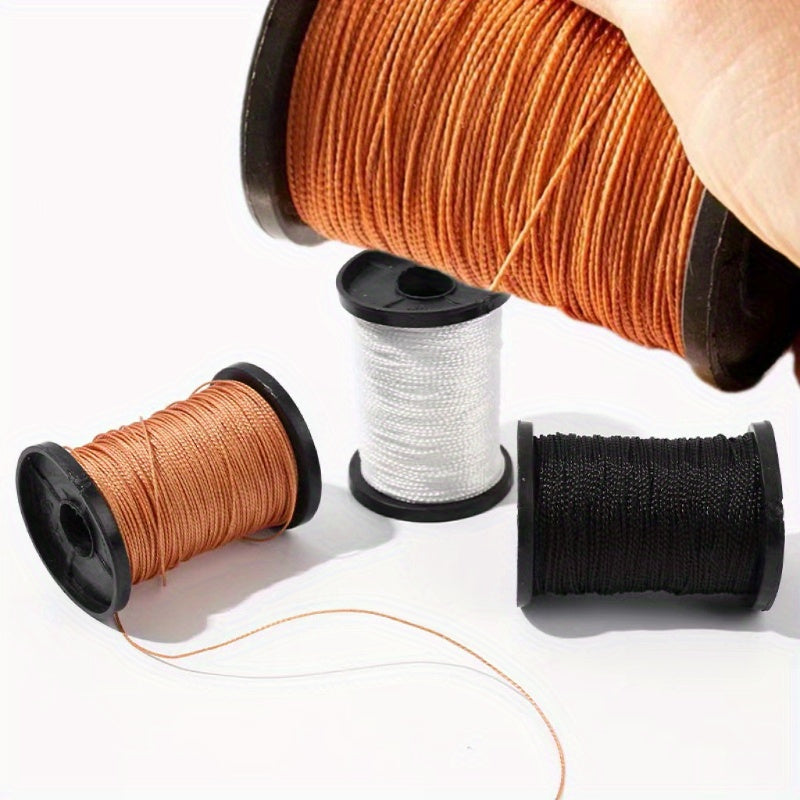 2 rollos de hilo de nailon duradero de 48 metros, cuerda para jardinería y manualidades, disponible en varios colores: /blanco/marrón. 1 rollo de 48 metros, ideal para jardinería, proyectos DIY, cuerdas para cometas y múltiples aplicaciones versátiles