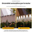 Luces solares para cercas, 4 piezas, luces solares exteriores, iluminación solar para cercas, ideal para jardín, patio, muro, terraza y escaleras [Blanco cálido