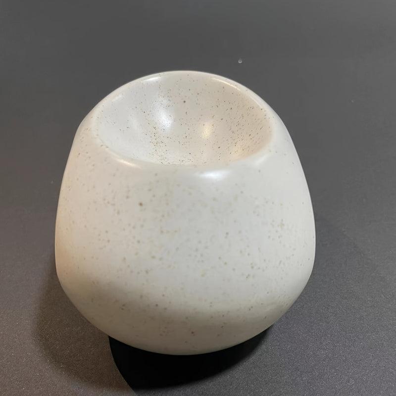 Portavelas de cerámica con forma de huevo para mesa - Perfecto para decoración de Halloween o Navidad