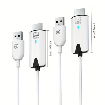 Transmisor y receptor inalámbricos 30M 4K, decodificación 1080P, salida 60Hz, 8 TXs a 1 RX, kit de extensión de video y audio inalámbrico 5G, adaptador de TV Stick, cable de exhibición para cámara, portátil, escritorio, PC, TV Box, PS5/4 a monitor de TV,