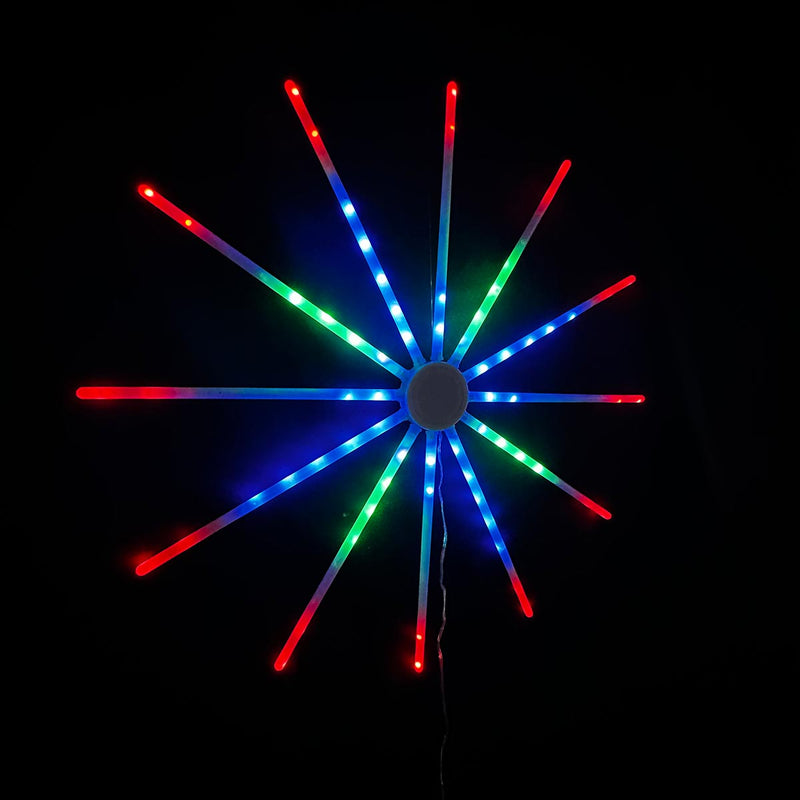Luz LED Efecto Tornado Pequeño 60cm Control Remoto Múltiples Modos 1616