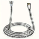Manguera de ducha de acero inoxidable FlexiShower 1.2m/1.5m/2m/3m, extensión de tubería de cabeza de ducha anti-encorvadura cromada con accesorios de latón y junta de silicona, no necesita electricidad, ajuste universal para bañera y ducha