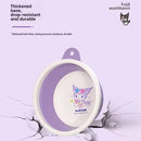 Sanrio Hello Kitty Lavabo Plegable - Fregadero Compacto con Gancho Colgante, Bañera para Lavar Platos y Pies para Cocina, Baño o Viajes - Accesorio de Baño Divertido, Diseño Antifugas, Contenedor Multiusos, Ideal para Espacios Pequeños
