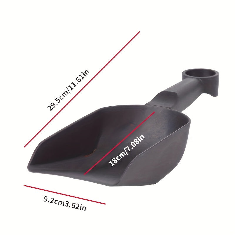 1 pieza de pala de jardinería de plástico resistente con mango ergonómico - Hoja plana y gruesa para girar y plantar eficientemente el suelo, uso manual, no necesita energía, pala de jardín, herramienta de plantación de flores, agarre cómodo, herramienta