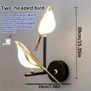 1/2 piezas de Aplique de Pared LED Moderno y Creativo en Forma de Ave, Tres Colores Disponibles para Sala de Estar o Pasillo de Televisión con Herrajes de Montaje