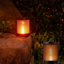 1 lámpara solar para exteriores, gran luz solar colgante para jardines, luces LED solares de metal, adecuadas para jardines, patios, balcones, pasillos, césped, regalos para familiares, amigos, Navidad, Halloween, Acción de Gracias