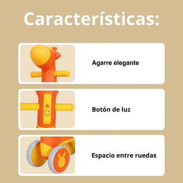 MONTABLE INFANTIL EN FORMA DE VENADO JB-601 MUNBE NARANJA