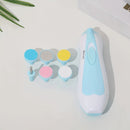 Kit eléctrico de cortaúñas 6 en 1 para adolescentes, rosa y azul - con luz LED, 6 almohadillas de lijado y lima de uñas, para embellecer uñas de manos y pies de forma segura y fácil, desde la adolescencia hasta la adultez - Accesorios para uñas