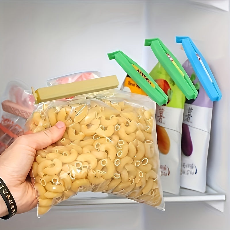 20pcs/10pcs/5pcs Clip de Bolsa de Alimentos de Plástico, Clip de Sellado Reutilizable, a Prueba de Humedad, Polvo y Mantenimiento de la Frescura, Caja de Almacenamiento de Cocina y Accesorios de Almacenamiento