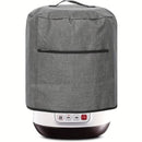 Cubierta de polvo para freidor de aire, bolsa protectora aislada con bolsillo y asa para cocinero de presión eléctrico, freidor de aire, cocinero de arroz, vaporizador, 38X38,7 pulgadas/14,96X15,24 pulgadas (gris)