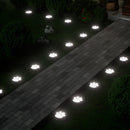4 piezas de luces LED solares para patas de perro Shenzhi Tech – Iluminación decorativa para jardín, patio y césped con sensor inteligente, resistente al clima y fácil instalación, LEDs cálidos, diseño adorable de huella para amantes de mascotas, regalos