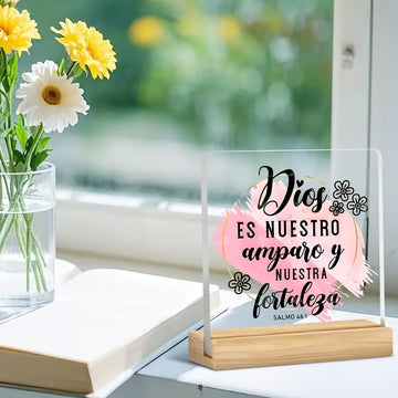 2D Plano, 1 Pieza, Dios Nuestra Casa Sagrada, Perfecto para Decoración del Hogar o Oficina, Decoración de la Sala de Oración, Regalo Cristiano, Día de la Madre, Día del Padre, Pascua