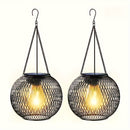 2pcs/4pcs Nueva Linterna Solar Exterior, Versión Mejorada Lámpara Solar Colgante para Jardín Exterior, Candelabro Metálico Decorativo, Luz Solar de Árbol Adecuada para Jardín, Patio y Camino