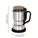 1pc Molinillo Eléctrico Grande para Café y Granos con Muela Mejorada de 8 Cuchillas, Arranque con Un Toque, Tapa Transparente Protectora de Seguridad, Enchufe Estadounidense de 110V, 12500 RPM para Café, Especias, Arroz, Pimientas en Grano, Molienda Seca