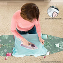 Fundas Lavables para Tabla de Planchar con Plantas Verdes - Sin Necesidad de Tabla, Ajusta a la Mayoría de Tablas Estándar, Decoración para Lavandería, Accesorios Fáciles de Instalar (Diseño Plano 2D), Organización del Hogar, Patrón Vibrante, Tela Durade