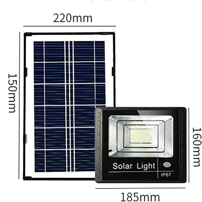 Reflector con Panel Solar de 100 Watts