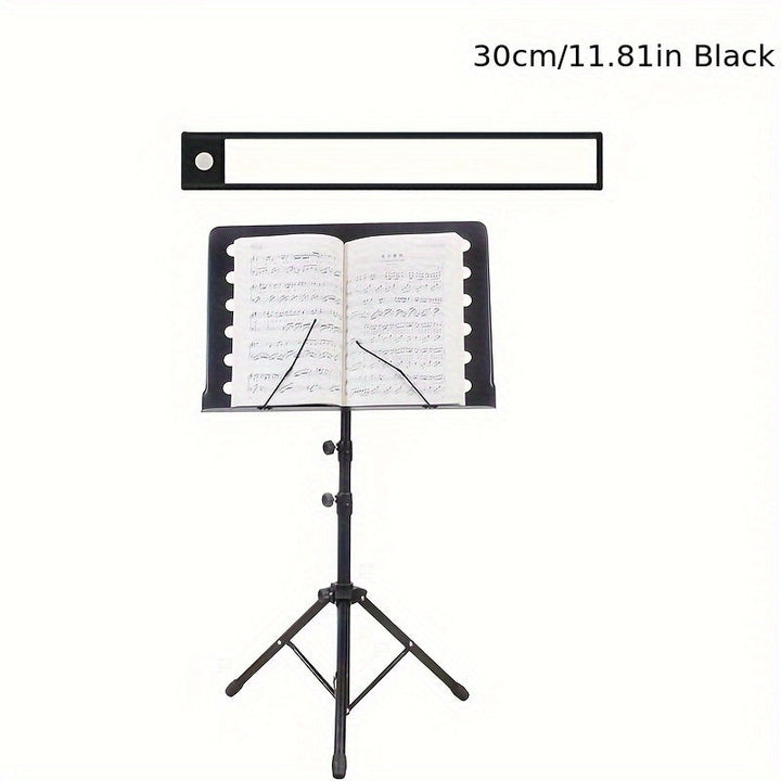 AIWELLKAY Tira de Luces LED para Escenario - Iluminación Musical Recargable por USB con Base Magnética, Barra Delgada para Orquestas, Conciertos y Presentaciones - Compatible con Altavoces y Equipos de Escenario, Efectos para Shows, Diseño Elegante, Cons